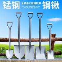 German high-end agricultural shovel all-steel thickened one-piece shovel gardening digging large shovel outdoor manganese steel digging tree