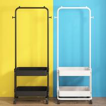 Clothes hanger floor home hanging clothes Easy folding bedroom lingerie cap frame removable multifunctional containing