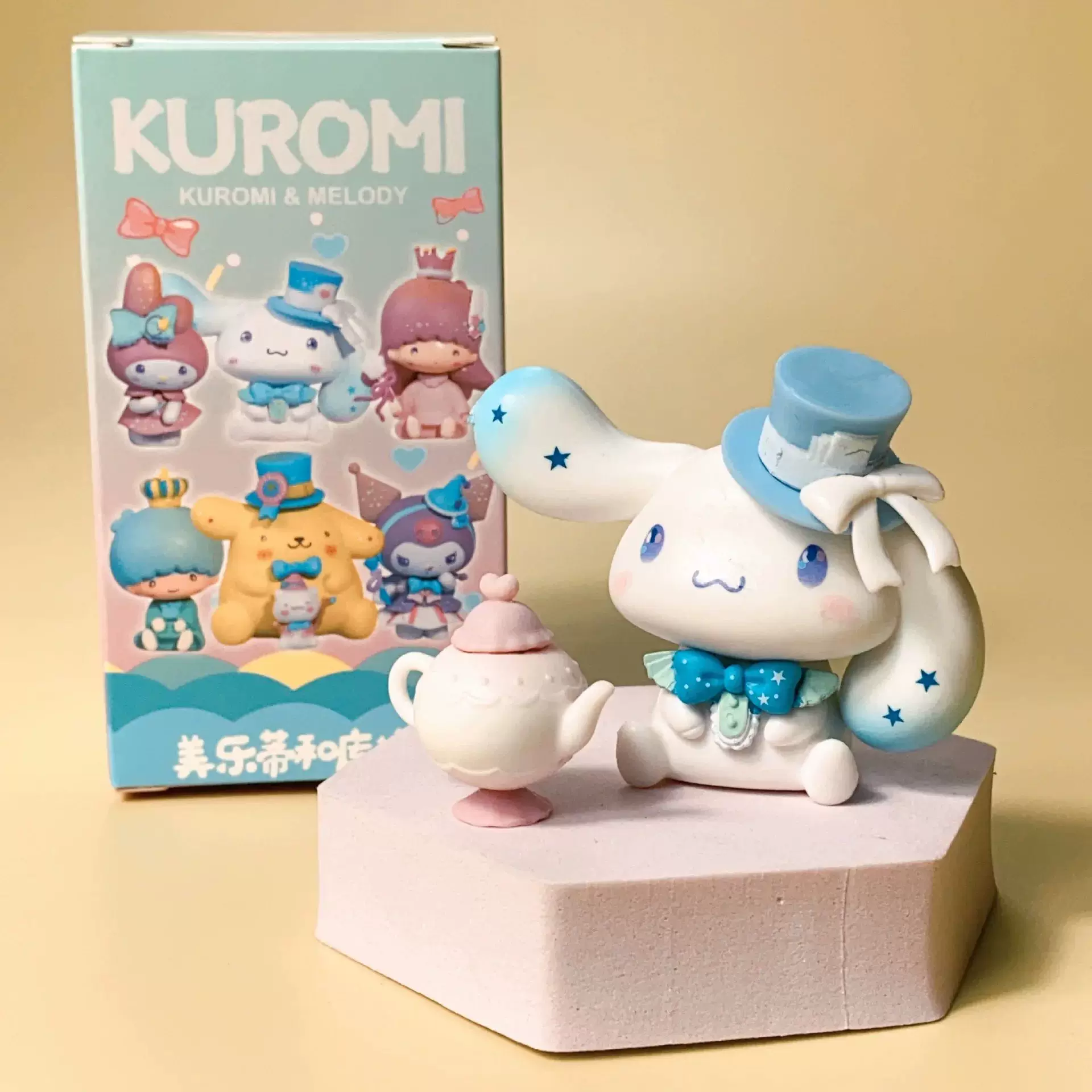 Новая Санрио слепая коробка каваи Kuromi Cinnamoroll My Melody фигурa