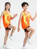 Childrens Training Costume Students Sports Training Clothes Examination Vest Game Costume Running Children