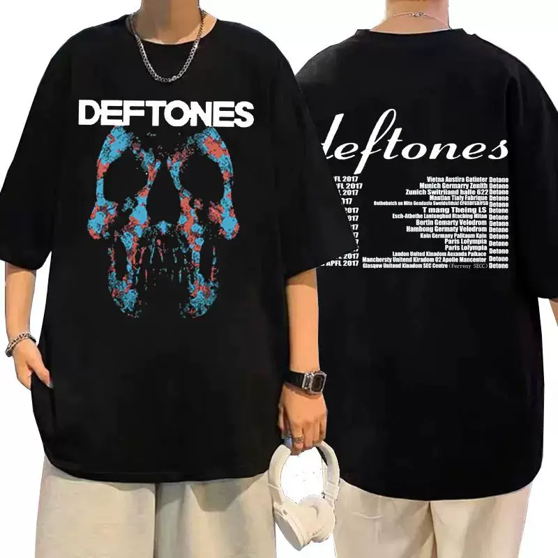 DEFTONES GIRL EYES CARTOON THIRTS 90s Винтажная мода Рубашка