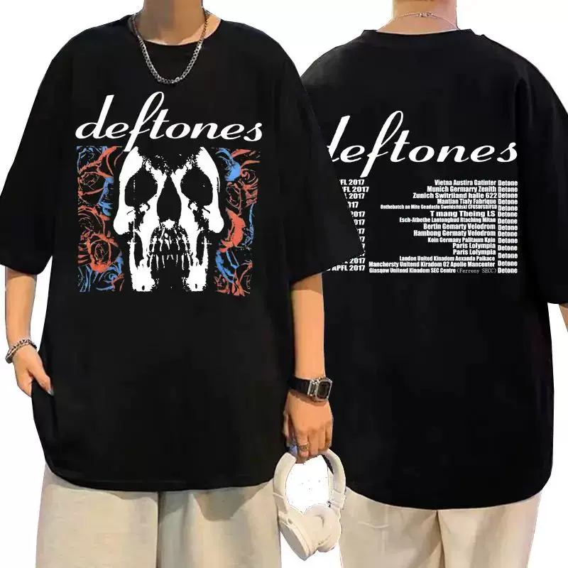DEFTONES GIRL EYES CARTOON THIRTS 90s Винтажная мода Рубашка