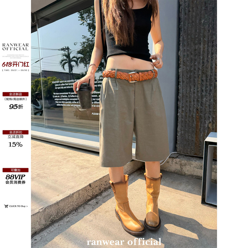 Ranwear Private Clothing! 'Yuppie Chic' Relaxed Style 70% Lyocell Linen Cool Multi-Version Casual Shorts Ranwear Private Clothing! 'Yuppie Chic' Relaxed Style 70% Lyocell Linen Cool Multi-Version Casual Shorts