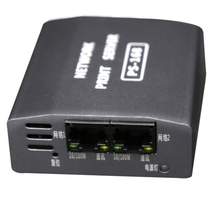 The printer USB sharer can be connected to a network of 4 stations and converted to USB printing. The print server supports 4