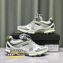 ECCO summer outdoor casual sports shoes non-slip sports running shoes lace up cowhide cushioning walking shoes