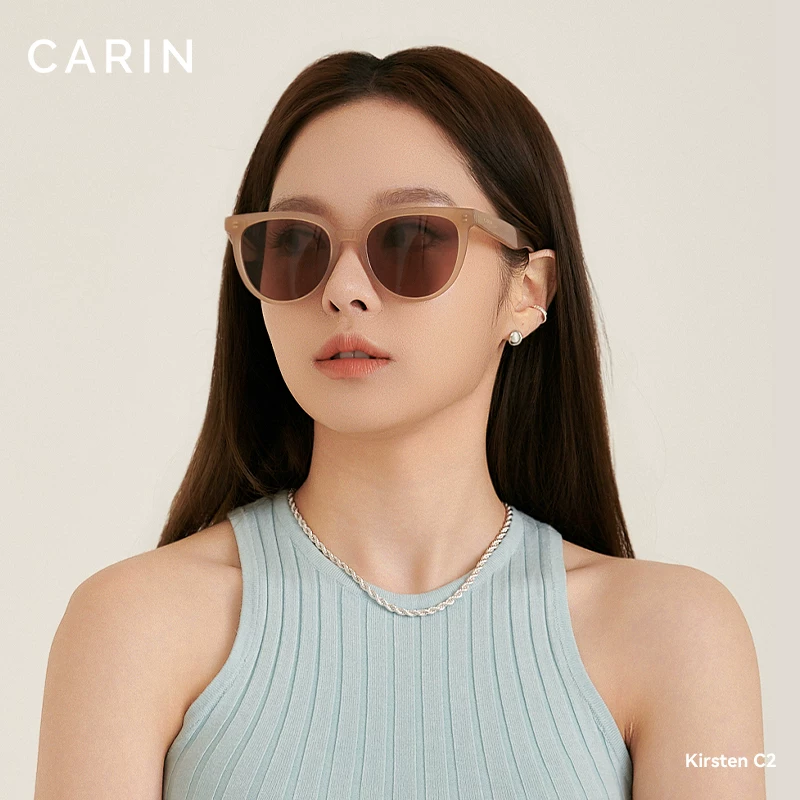 [Лю Юэйфи/Сюзи в одном стиле] Солнцезащитные очки CARIN женские элитные солнцезащитные очки в квадратной и круглой рамке Kirsten