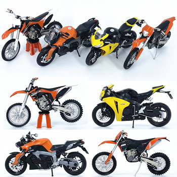 Simulated motorcycle model finished ornaments