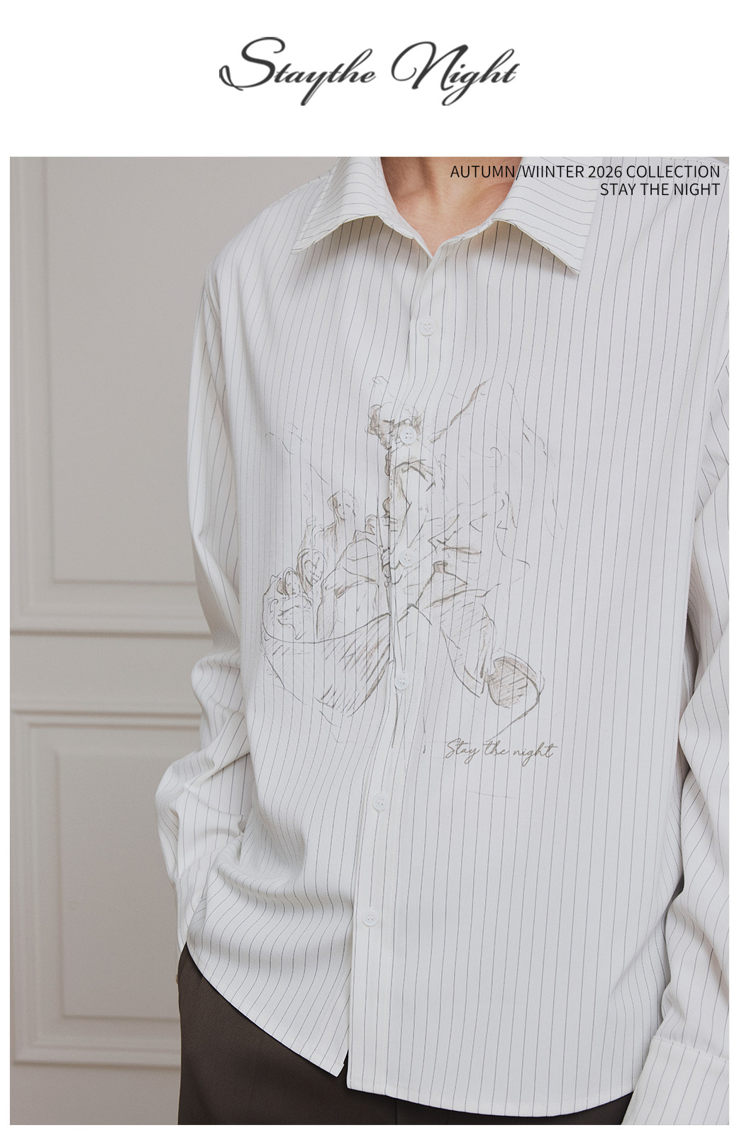 Stay the Night River Crossing Angel Wrinkle-Resistant Long-Sleeve Shirt
