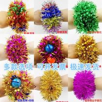 Childrens Day New Years Day performance colorful bracelets colorful dance wrist flowers cheerleading wrist flower performance props