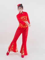Yangko dance performance costume waist song song Northeast new drum Yangko 2022 clothing clothes enlarged Yangko twisting team suit clothing
