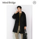 Mind Bridge2024 Autumn and Winter New Men's Jacquard Textured Single-Side Wool Blended Jacket