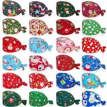 Christmas Printed Surgical Scrub cap Cotton Nursing Hat Labo