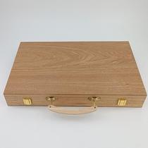 Source factory high-end chess box wooden Western educational game backgammon set packaging customization