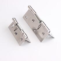Stainless steel spring hinge automatic door return hinge small hinge hardware wooden box loose-leaf folding hinge