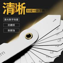 Stainless steel r gauge radius gauge full set of quality templates arc fillet measurer R angle gauge arc angle gauge