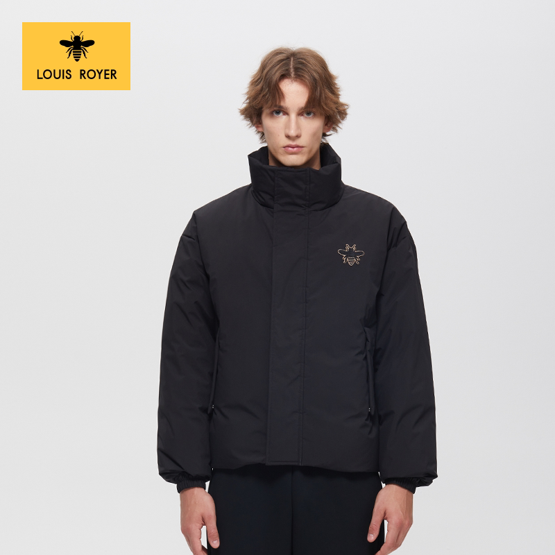 Louis Royer【Embroidery】Little Bee down Jacket Winter Unisex Mall-Exclusive Coat Louis Royer【Embroidery】Little Bee down Jacket Winter Unisex Mall-Exclusive Coat