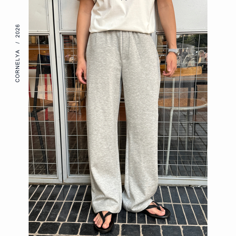 C / Cornelya 松序闲行 ‘ Japanese-Style Lyocell Blend Drawstring Comfortable Wide-Leg Pants