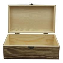 Wooden box retro storage box rectangular solid wood flip box wooden storage document collection box custom small wooden box