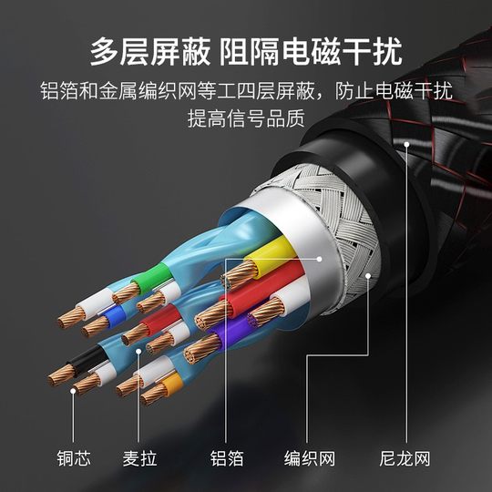 飞利浦hdmi2.1高清线连接8k电脑电视笔记本4k显示器120hz视频数据
