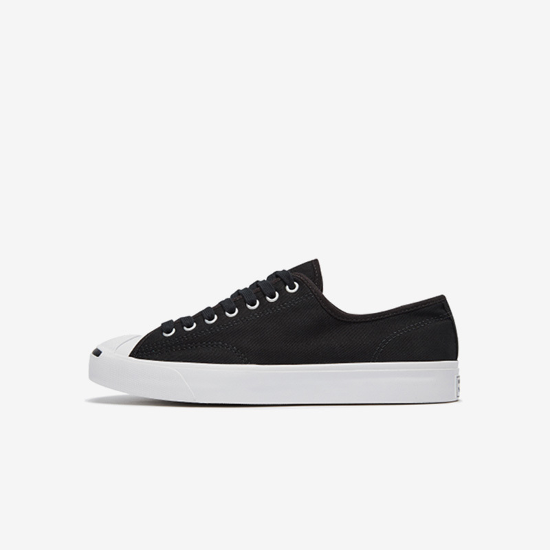 Converse Jack Purcell Classic Open-Toe Black and White Canvas Shoes for Men and Women 164056C