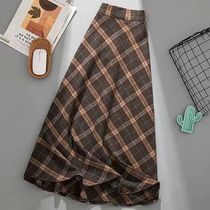 Rimocy Autumn Winter Woolen Skirt Women 2024 Korean Style Th