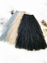 Fashion Tutu Tulle Skirt Women Long Maxi Skirt 2024 Spring S