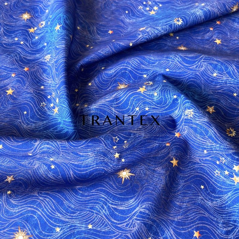全棉府绸纯棉布料，星空蓝带你穿越银河！-府绸-淘宝好物网