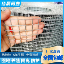 Direct sales of anti-rust wire mesh for chicken duck and dog cages steel wire mesh welded mesh hot-dip galvanized fence mesh balcony orchard protection