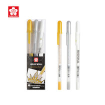 Cherry Blossom (SAKURA) Animated Pen Gold And Silver White 3 Loaded High Light Pen INK PEN Pen Wave Sunburn Pearl signature