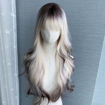 Shui Xi House Gradual Wig Wig New Past Infection of Natural Long Curve Hair Paris Painting Simulation Hair All Head Line