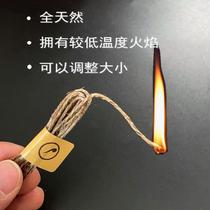 Pipe lighting cigar artifact wax rope natural lower temperature flame adjustable length 1 meter (about 50 pipes)