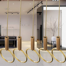 Clothes chain hanging gold hanging ring clothing store window ceiling hook wall fixed clothes hanger wire rope ring