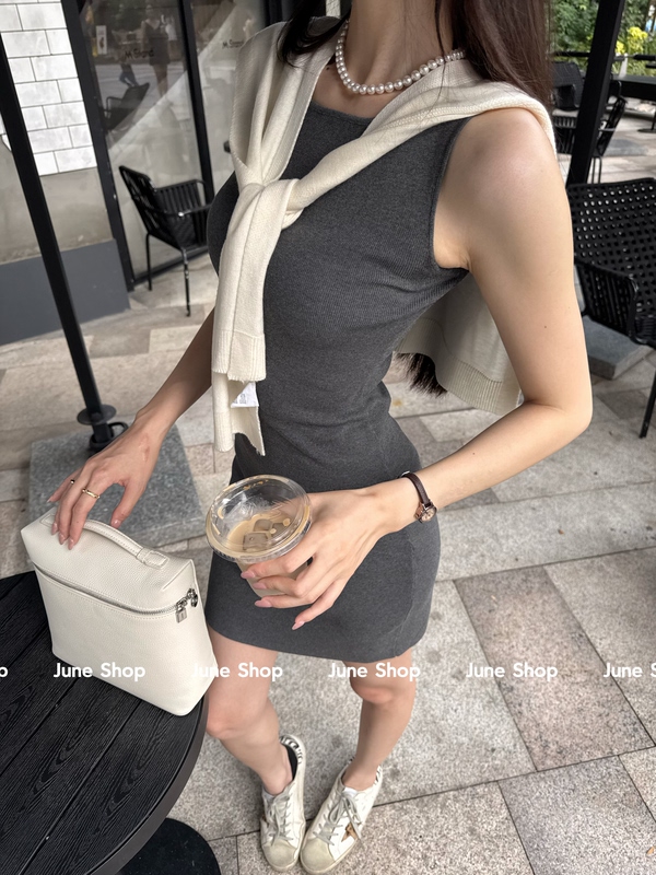 Little Sheep【Rachel Dress】*Classic Old Money Style Slim-Fit Knit Dress 01June Shop Little Sheep【Rachel Dress】*Classic Old Money Style Slim-Fit Knit Dress 01June Shop