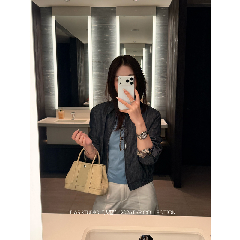 Dairong Apparel Shenzhen Goods【Art Opera House】Lyocell Cotton + Hemp Pattern Contrast Color Textured Jacket Dairong Apparel Shenzhen Goods【Art Opera House】Lyocell Cotton + Hemp Pattern Contrast Color Textured Jacket