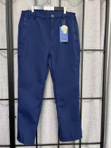Blue fire-fighting fleece trousers winter waterproof windproof and coldproof outdoor emergency rescue thickened fleece trousers