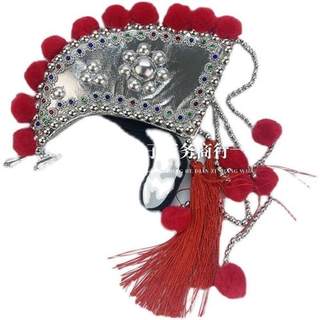 头饰装饰广场舞彝族公鸡帽鸡冠帽女式舞蹈配饰云U南少数民族饰品