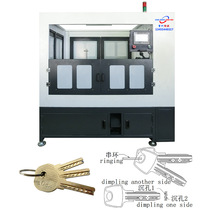 Key plus equipment bed automatic key double-headed countersunk hole string ring CNC JZ-5 12 lock making machinery lock making machine