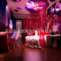 Internet cafe hotel KTV theme starry sky ceiling mural cloth planet ceiling childrens room bedroom space universe wallpaper