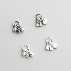 S925 Silver Peace and Joy Pendant Fortune 액세서리