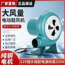 Blower 220v single-phase barbecue powerful 12v small stove household speed-adjustable electric outdoor combustion-supporting hair dryer