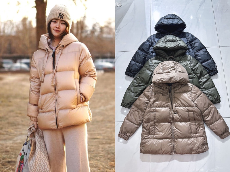 Italian Light Luxury Ultra-Light Goose down Jacket with Hood for Women, 2025 Winter New Warm Puffer Coat