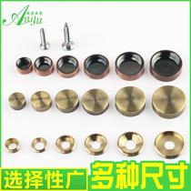 Bronze mirror nails pure copper decorative screw covers solid advertising nails ugly cover glass mirror screws fixed decorative nails