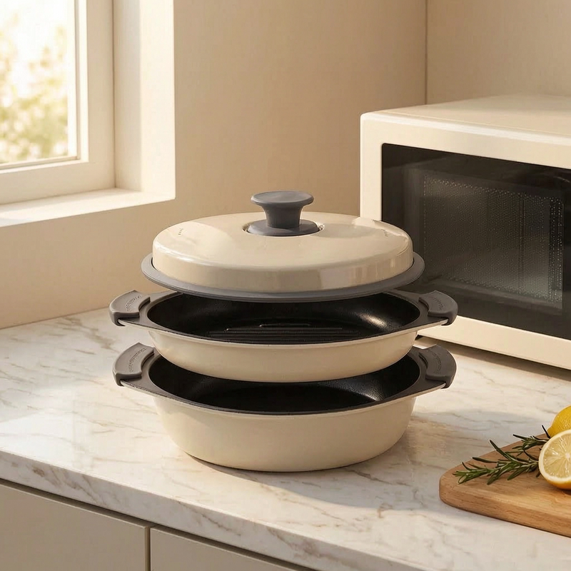 Microwave Oven Special-Purpose Multifunctional Home Cooking Pot for Baking Rice, Frying Fish, Roasting Wings, Barbecue, Cooking Pot, Best-Selling in Japan and South Korea for Export Microwave Oven Special-Purpose Multifunctional Home Cooking Pot for Baking Rice, Frying Fish, Roasting Wings, Barbecue, Cooking Pot, Best-Selling in Japan and South Korea for Export