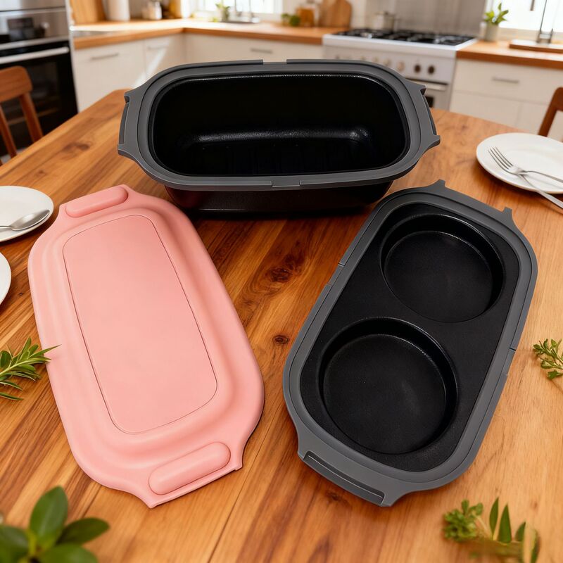 Multifunctional Frying Pan, Bread Toaster, Microwave-Specific Cookware Set, Can Be Used for Frying Eggs, Making Cakes, Etc