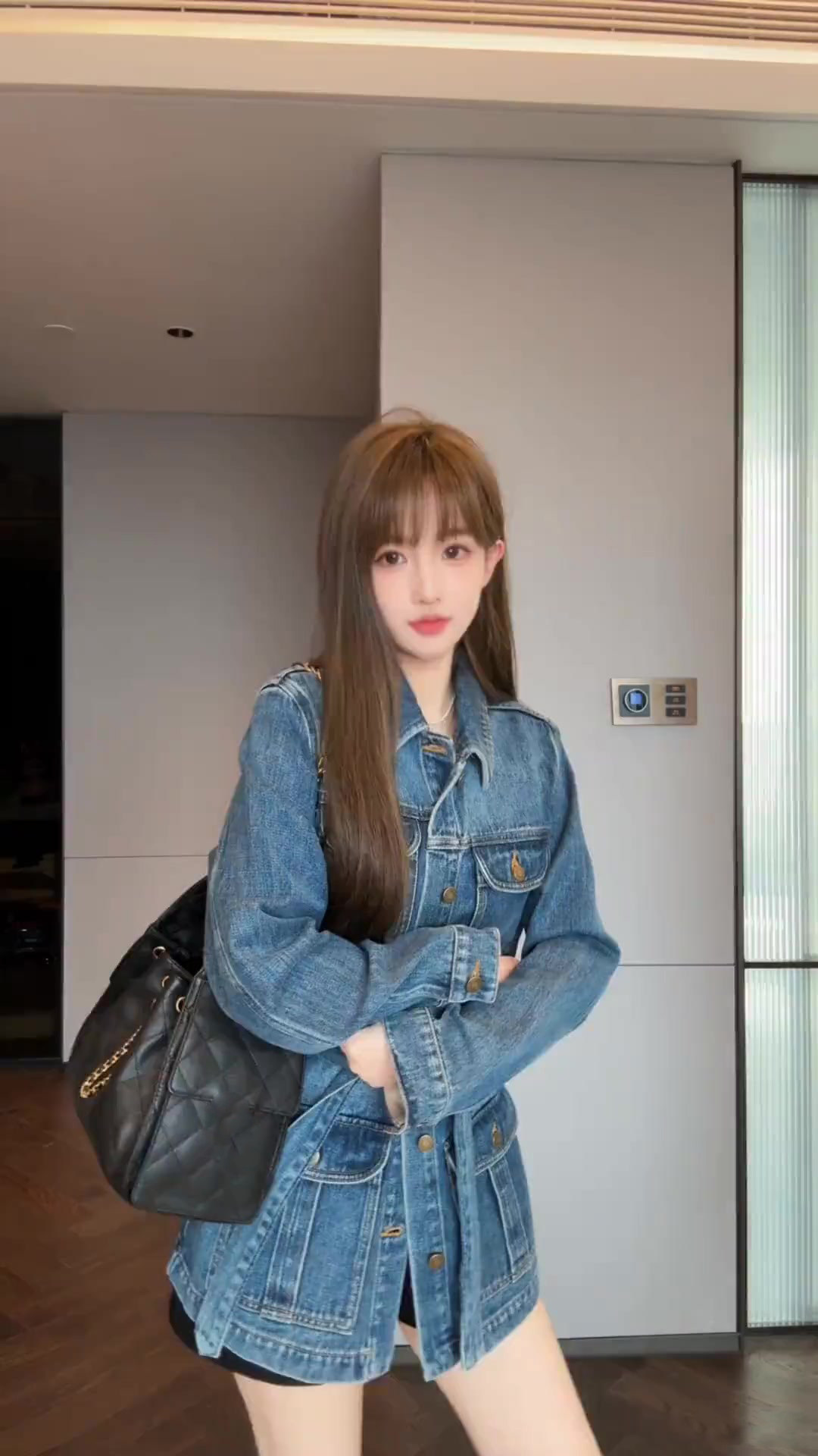고급 센스 아메리칸 레트로 chic 데님 재킷 고유 한 슈퍼 잘 생긴 한 부서 캐주얼 루즈핏 재킷 여성 2026 가을 상세 이미지 2