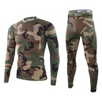 Mens Tactical Warm Underwear Set Outdoor Sports Cycling Sui