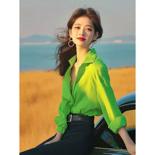 Французская блузка с уникальным дизайном, длинным рукавом, летняя, тонкая, дышащая, универсальная и стильная, для женщин.