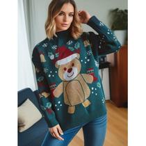 New high-quality direct supply internet celebrity college new year birthday sweater half turtleneck long sleeve cartoon cute snowflake pattern set
