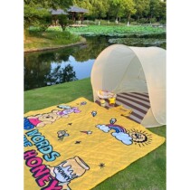 Winnie the Pooh picnic mat moisture-proof mat outdoor supplies tent mat grass mat widening picnic cloth folding portable