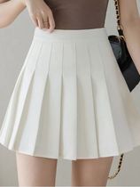 Kalevest Y2k Sweet Girl White Pleated Mini Skirts Women Kore